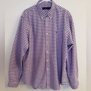 Ralph Lauren Men’s Button Down Size XXL Pink Blue Gingham Plaid